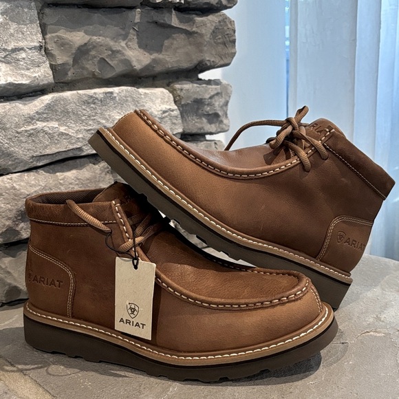 Ariat Recon Country Trendy Tan Genuine Leather,4LR support,EVA midsole,ankle - Picture 1 of 12